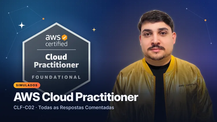 Capa do curso de simulados AWS Certified Cloud Practitioner (CLF-C02)